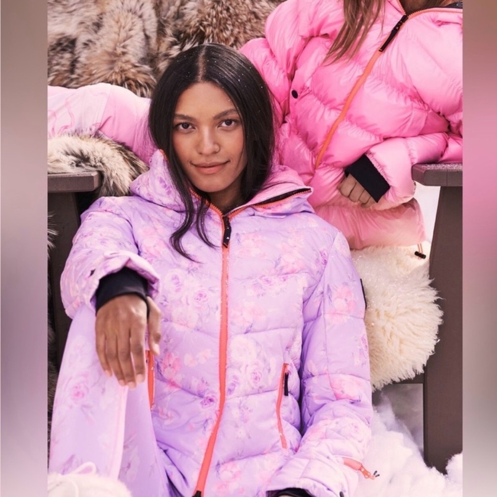 LoveShackFancy Nessa Ski Jacket Pants Set XS 2 4 6 💜🩷 - Picture 2 of 16